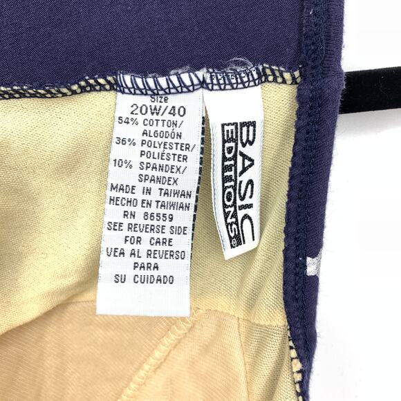 SOLD Vintage 90s Skirted Swimsuit Womens Sz 1X Nevy Blue Celestial Print Zip - Picture 7 of 8